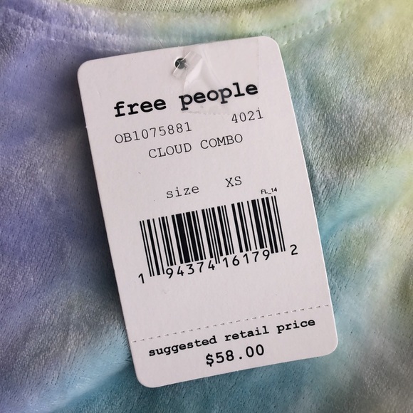 Free People Tie Dye Bright Eyes Velvet T-Shirt - Picture 6 of 9